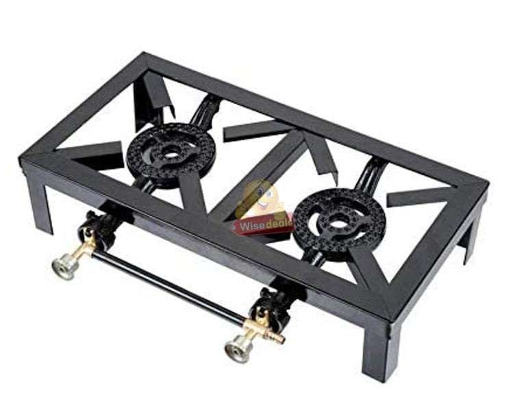 Double Burner Cast Iron Gas Cooker