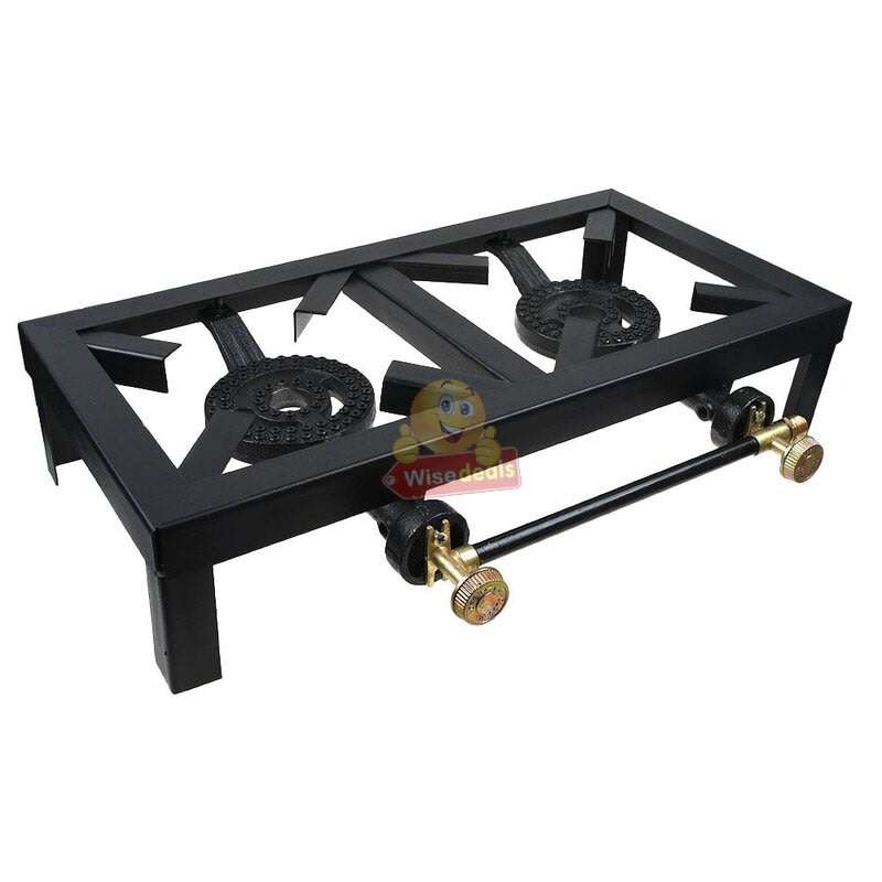 Double Burner Cast Iron Gas Cooker
