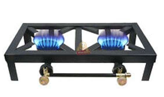 Double Burner Cast Iron Gas Cooker