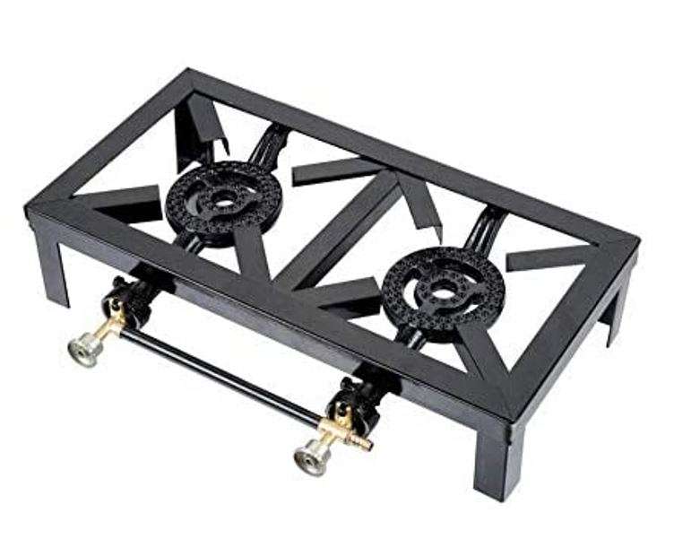 Double Burner Cast Iron Gas Cooker