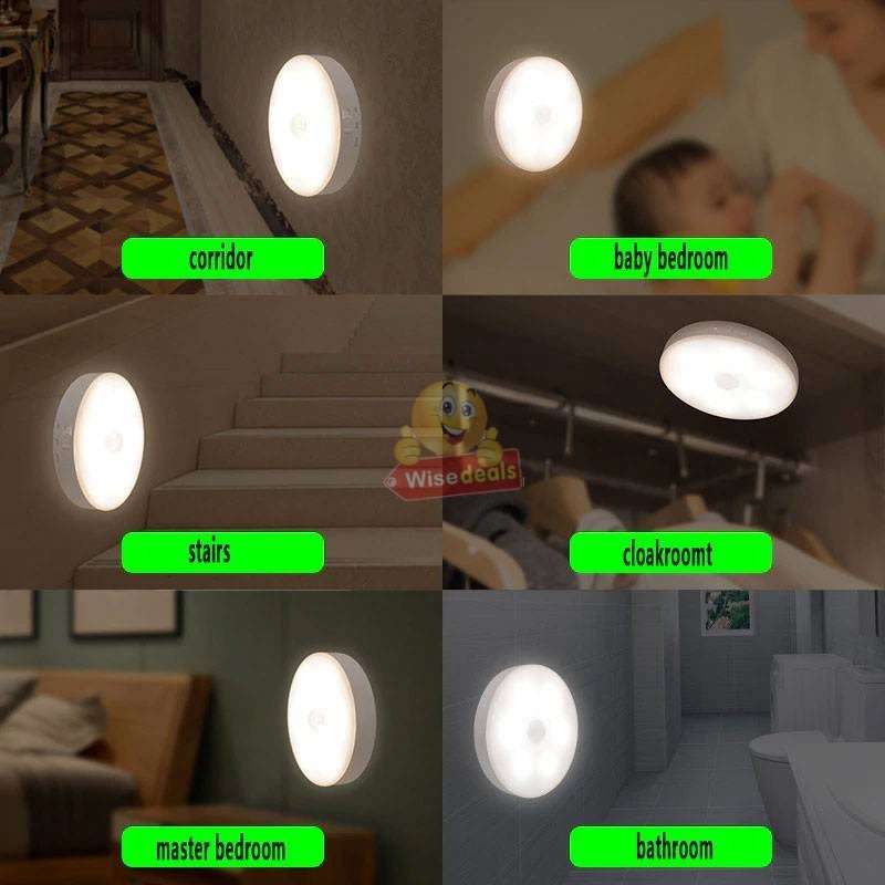 Motion Sensor Night Light with USB Cable