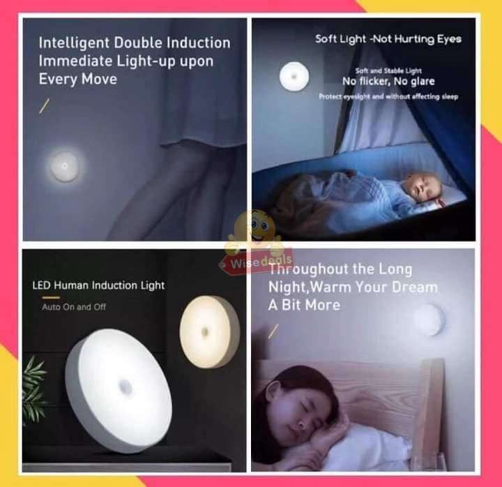 Motion Sensor Night Light with USB Cable