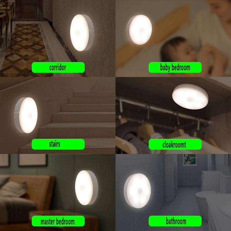 Motion Sensor Night Light with USB Cable