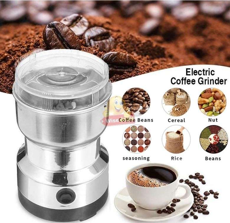 150W Electric Stainless-Steel Coffee and Spice Grinder