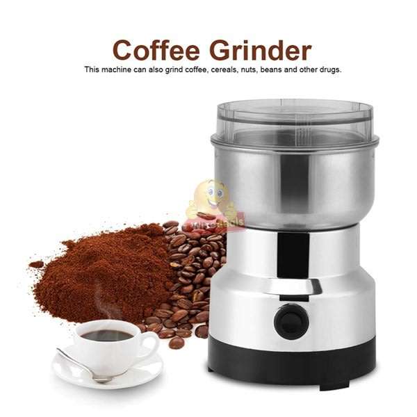150W Electric Stainless-Steel Coffee and Spice Grinder