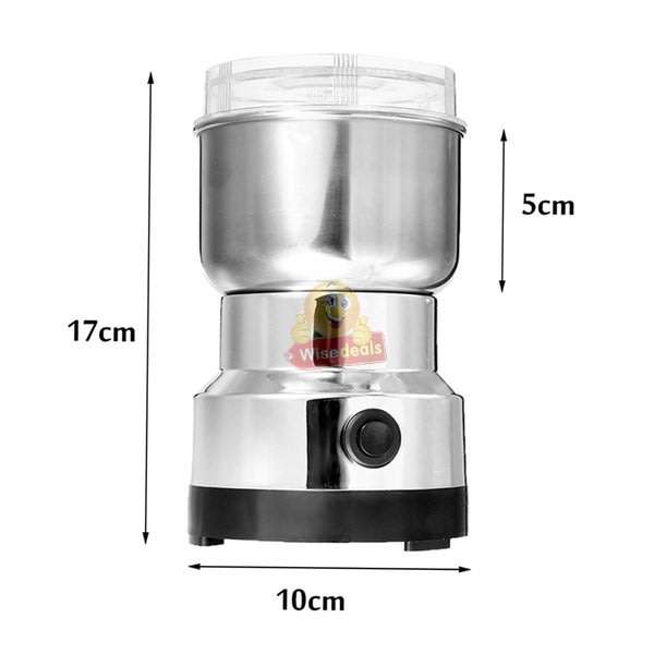 150W Electric Stainless-Steel Coffee and Spice Grinder