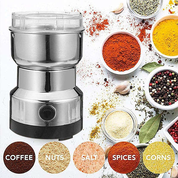 150W Electric Stainless-Steel Coffee and Spice Grinder