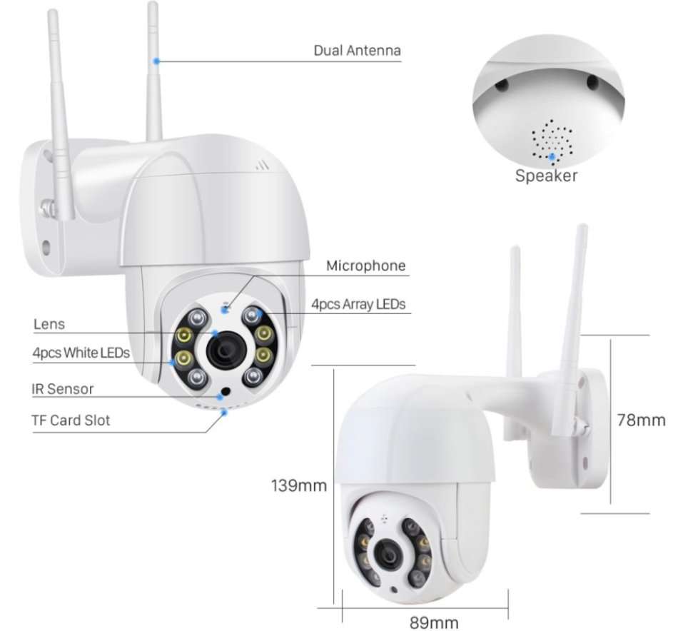 Waterproof Outdoor WIFI IP Camera