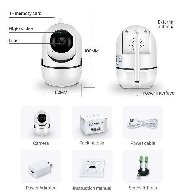 1080P WI-FI Night Vision IP Camera