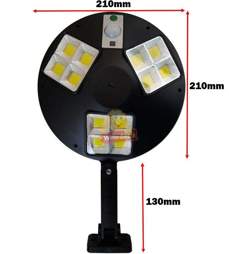 Remote Controlled SOLAR Sensor Flood Light with 3 Setting Modes