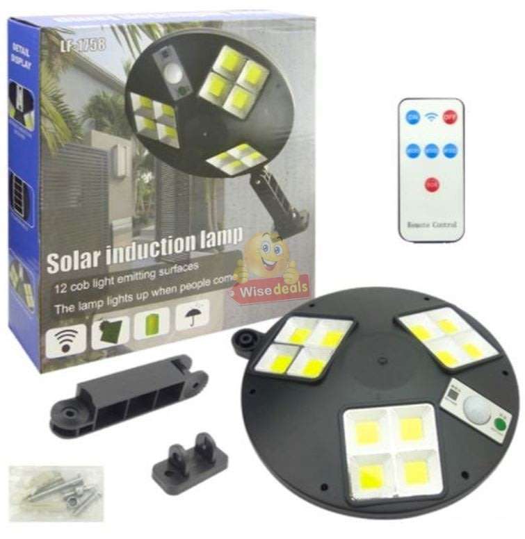 COB Remote Controlled SOLAR Sensor Flood Light