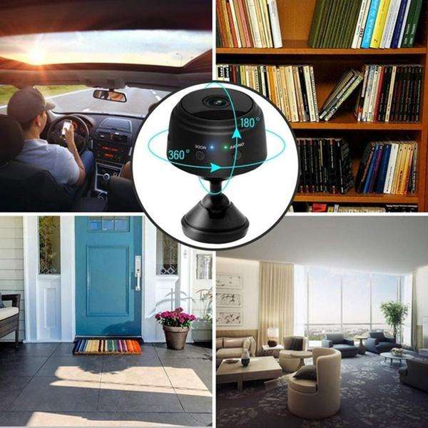 Mini Wireless WIFI IP Camera - Motion detection, Night Vision, Magnetic base etc