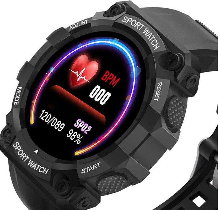 Bluetooth Fitness Smart Watch - Monitor Heart Rate, Blood Pressure, Blood Oxygen, Calorie, Distance