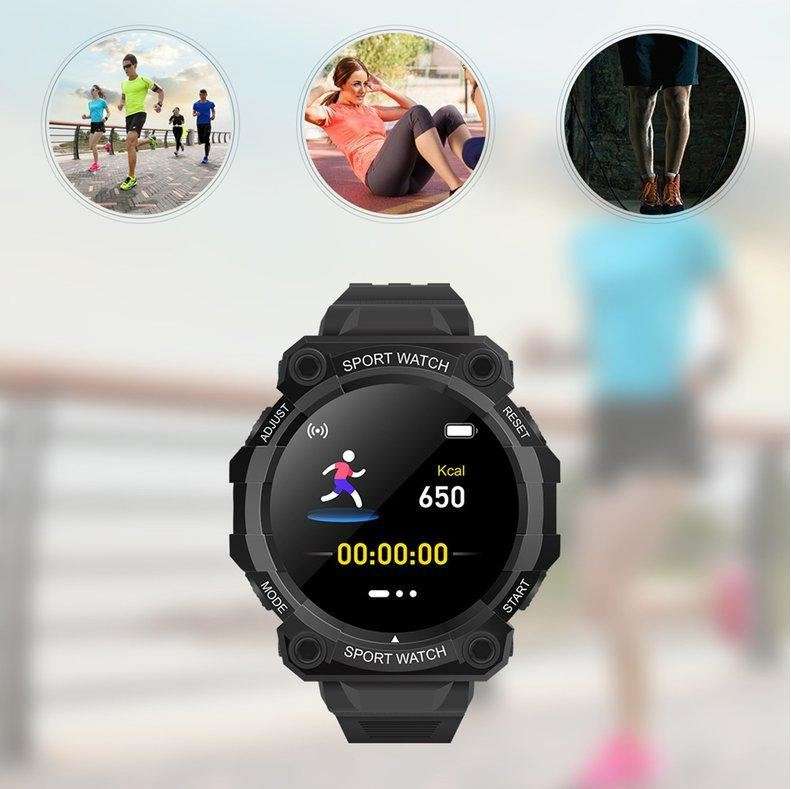 Bluetooth Fitness Smart Watch - Monitor Heart Rate, Blood Pressure, Blood Oxygen, Calorie, Distance
