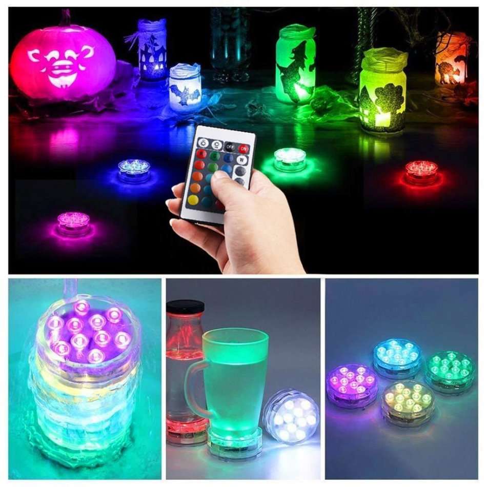 RGB Waterproof Submersible 16 Colour LED Light with Remote Control