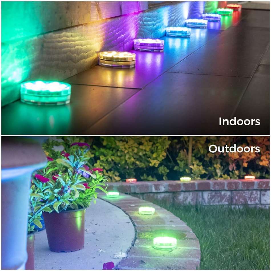 RGB Waterproof Submersible 16 Colour LED Light with Remote Control