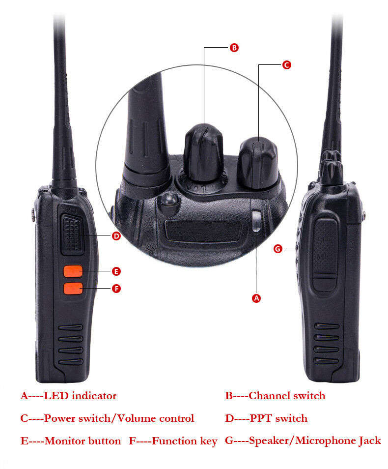 2 X Handheld Hand Radio Set