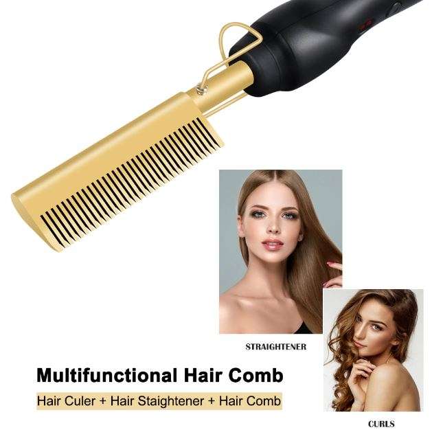 Electric Hot Hair Comb Straightener