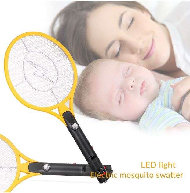 Rechargeable Bug Zapper with build-in Super Bright Flashlight and Safety Protection