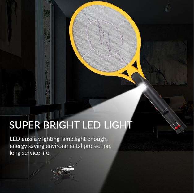 Rechargeable Bug Zapper with build-in Super Bright Flashlight and Safety Protection