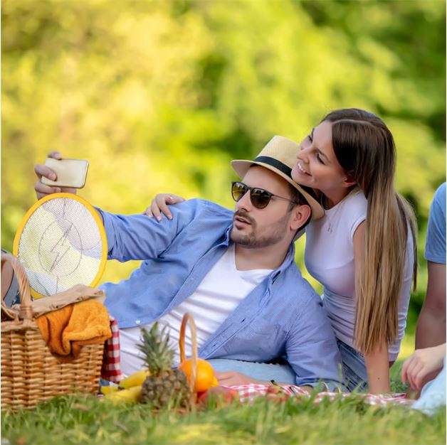 Rechargeable Bug Zapper with build-in Super Bright Flashlight and Safety Protection