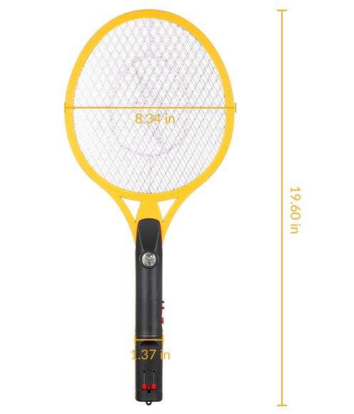 Rechargeable Bug Zapper with build-in Super Bright Flashlight and Safety Protection