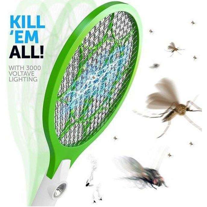 Rechargeable Bug Zapper with build-in Super Bright Flashlight and Safety Protection