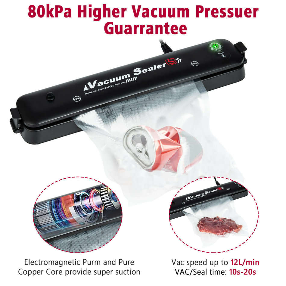 Large Vacuum Sealer - Extends the Freshness of Food