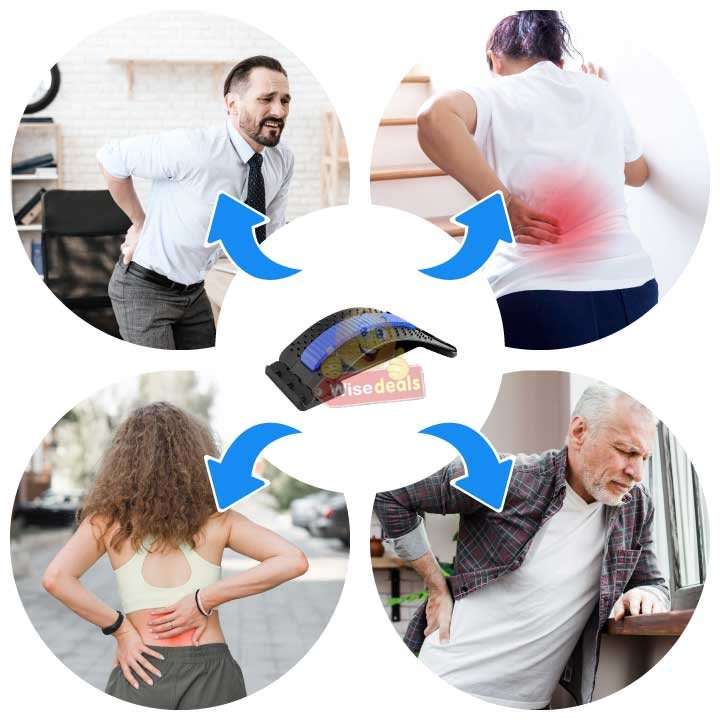 Magic Back Massager Pro Relieves Back Pain, Correct Posture, Promote Blood Circulation etc.