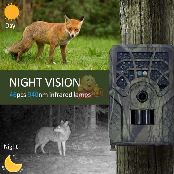 Hunting Camera Clear 5MP pictures, 720P videos, perfect for scouting game and wildlife observation