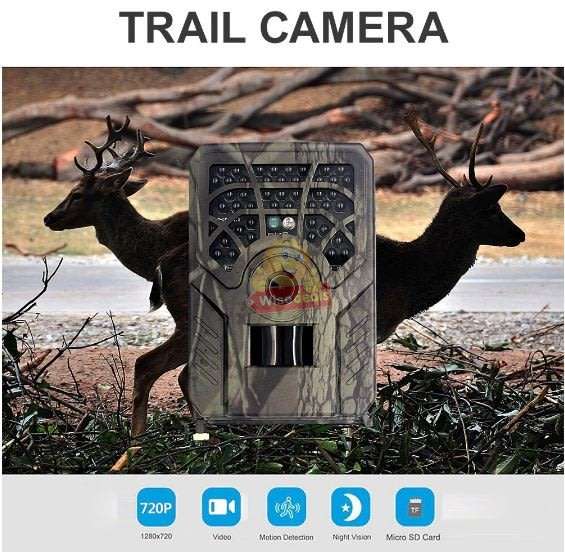 Hunting Camera Clear 5MP pictures, 720P videos, perfect for scouting game and wildlife observation