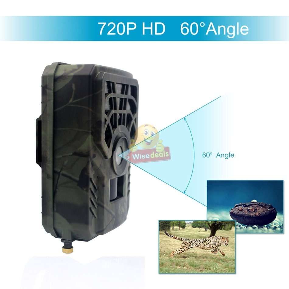 Hunting Camera Clear 5MP pictures, 720P videos, perfect for scouting game and wildlife observation