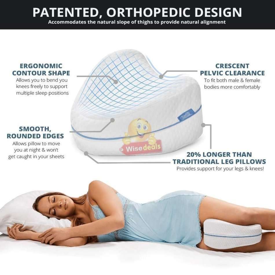 Orthopedic Leg Pillow to Help Reduce Back, Hip, Leg and Knee Pain