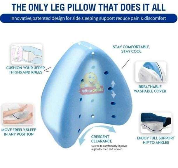 Orthopedic Leg Pillow to Help Reduce Back, Hip, Leg and Knee Pain