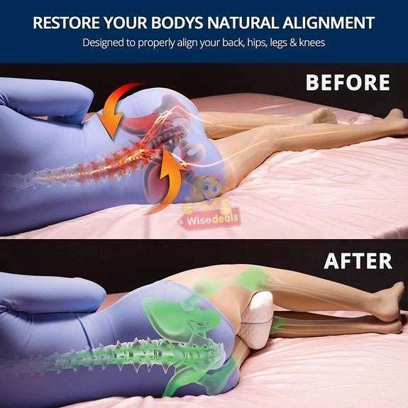 Orthopedic Leg Pillow to Help Reduce Back, Hip, Leg and Knee Pain