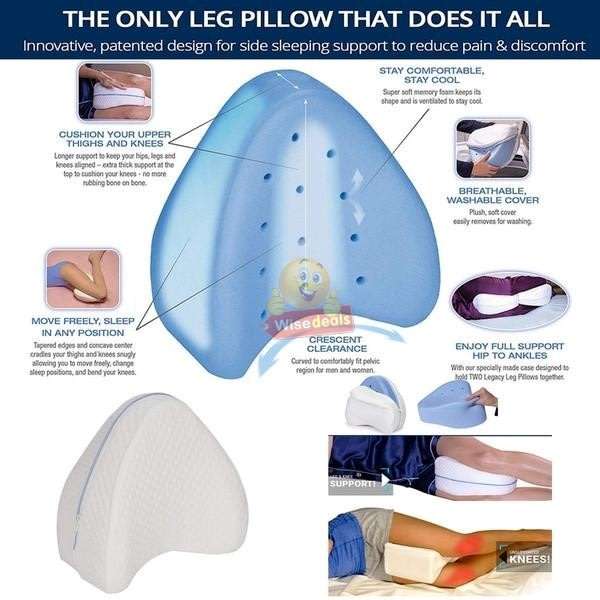 Orthopedic Leg Pillow to Help Reduce Back, Hip, Leg and Knee Pain