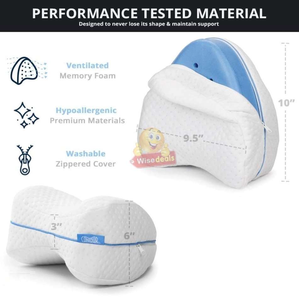 Orthopedic Leg Pillow to Help Reduce Back, Hip, Leg and Knee Pain