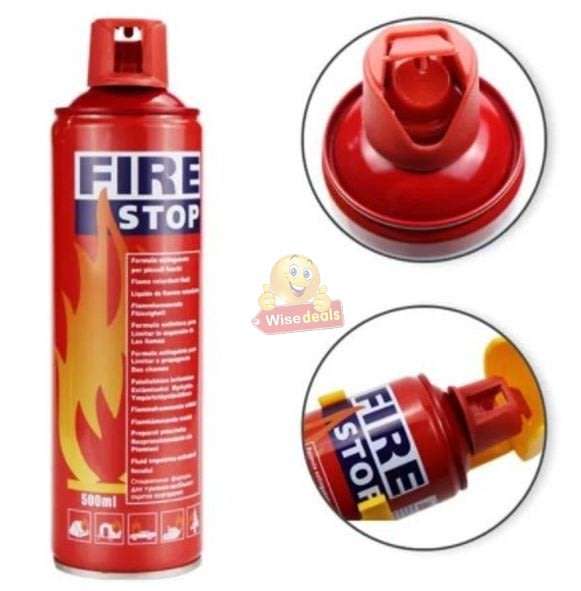 500ML Mini Fire Extinguisher with Stand - Perfect for Car, House, Office etc.