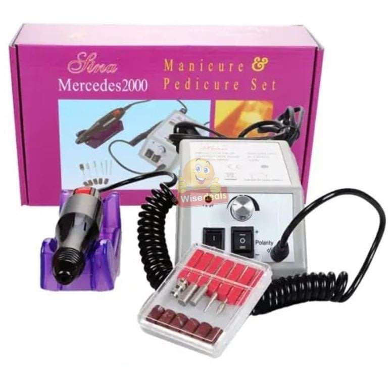 Electric Manicure and Pedicure Set with 6 heads, for Professional and Home use