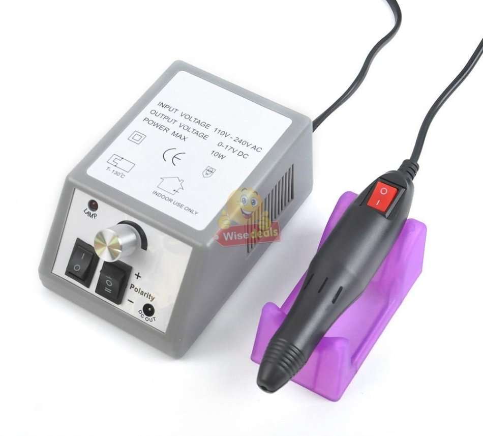 Electric Manicure and Pedicure Set with 6 heads, for Professional and Home use