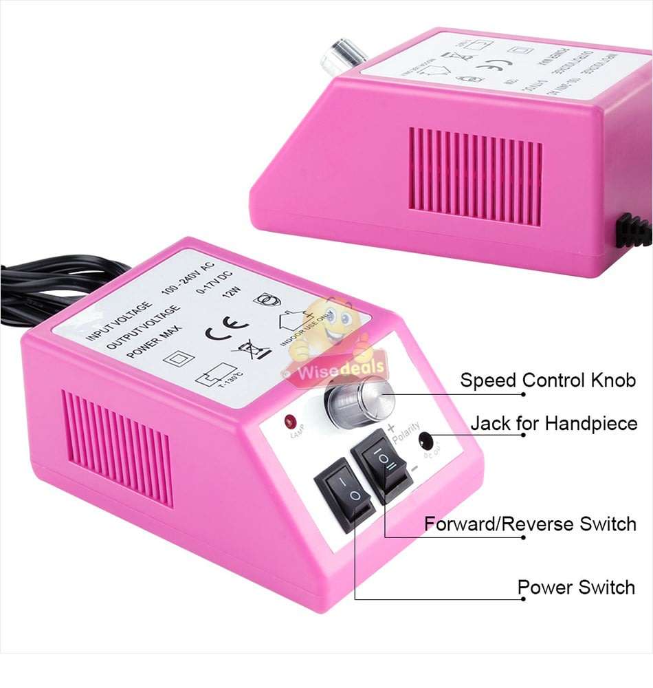 Electric Manicure and Pedicure Set with 6 heads, for Professional and Home use