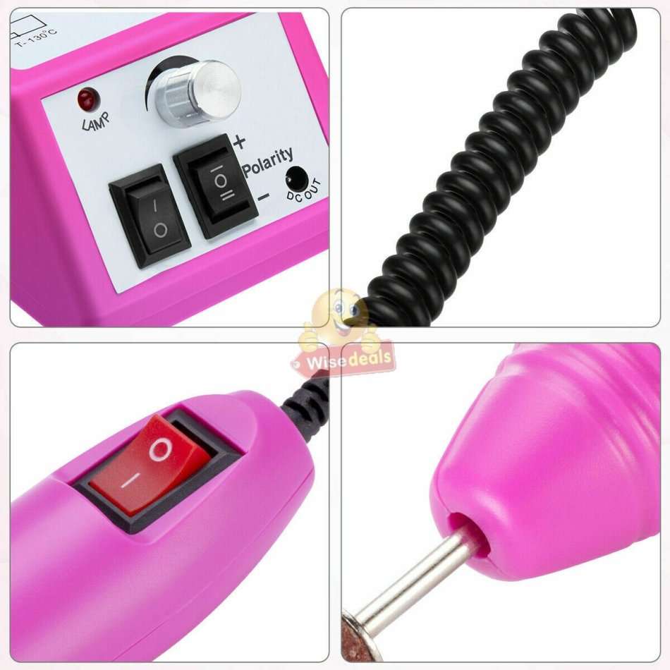 Electric Manicure and Pedicure Set with 6 heads, for Professional and Home use