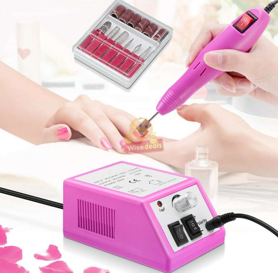 Electric Manicure and Pedicure Set with 6 heads, for Professional and Home use