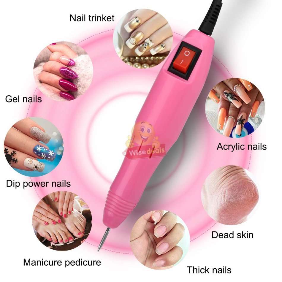 Electric Manicure and Pedicure Set with 6 heads, for Professional and Home use