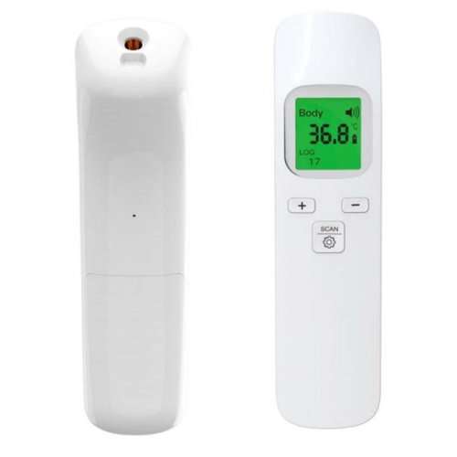 Laser Contact Infrared Temperature Thermometer with LCD Screen, Back Light and Silent Mode