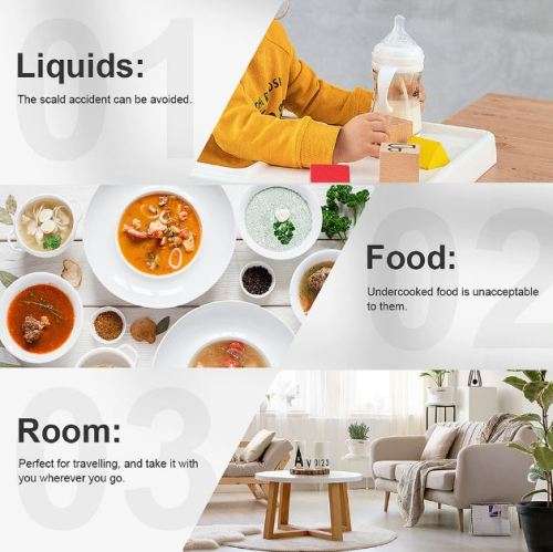 Laser Contact Infrared Temperature Thermometer with LCD Screen, Back Light and Silent Mode