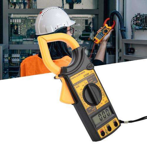 Digital Voltage Clamp Meter with Test Cable and Carrying Case