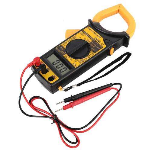 Digital Voltage Clamp Meter with Test Cable and Carrying Case