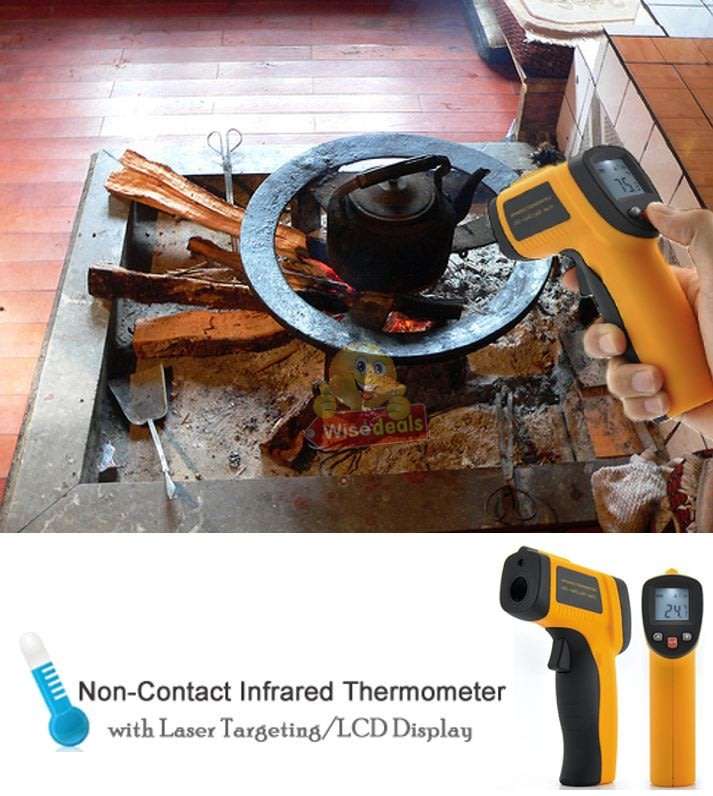 Digital Infrared Laser Thermometer, test heat on hot engine parts, bearings, brake pads etc.