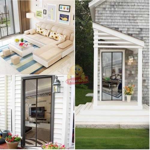 Hands-Free Magnetic Mosquito Screen Door, Keep FRESH AIR in and BUGS OUT!
